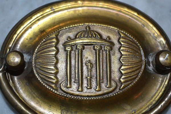 Antique Brass Drawer Pulls Set of 4 Hepplewhite Federal Style Monuments