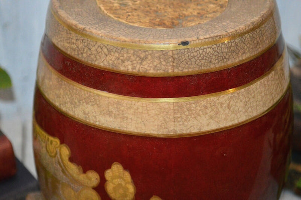 Rare Antique English Gingerette Ginger Beer Syrup Dispenser Stoneware Barrel