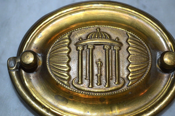 Antique Brass Drawer Pulls Set of 4 Hepplewhite Federal Style Monuments