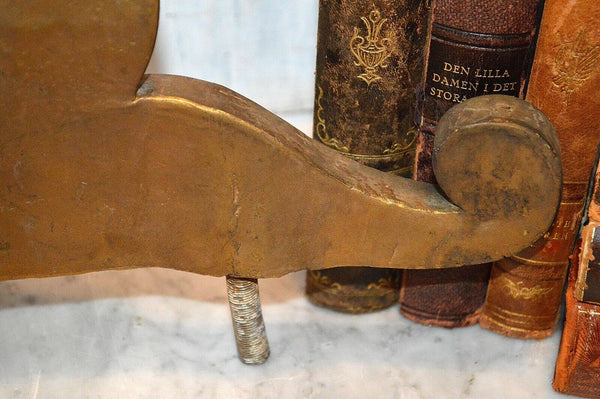 Antique Gilded Plaster Large Pediment Shell Acanthus Scrolls Mirror Furniture