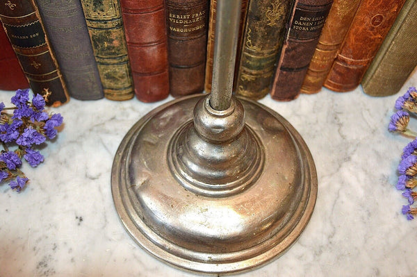 Antique Chrome Display T Stand Adjustable Hugh Lyons Co Store Shop Fixture