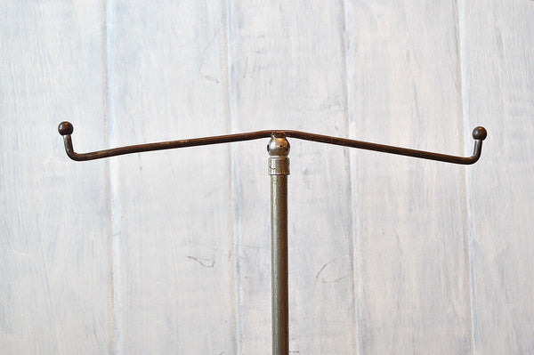 Antique Chrome Display T Stand Adjustable Hugh Lyons Co Store Shop Fixture