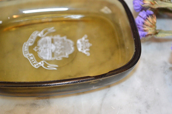 Vintage French Hotel Ritz Paris Opalex Glass Ashtray Trinket Dish Rare