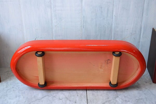 Antique German Noah's Ark Toy on Wheels Wooden 32 Animals Noah and Wife