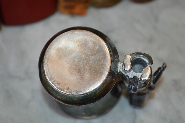 Antique Silver Plated Figural Victorian Girl Toothpick Holder