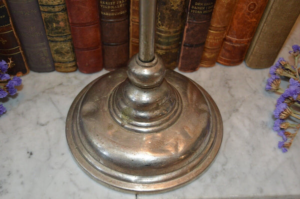 Antique Chrome Display T Stand Adjustable Hugh Lyons Co Store Shop Fixture
