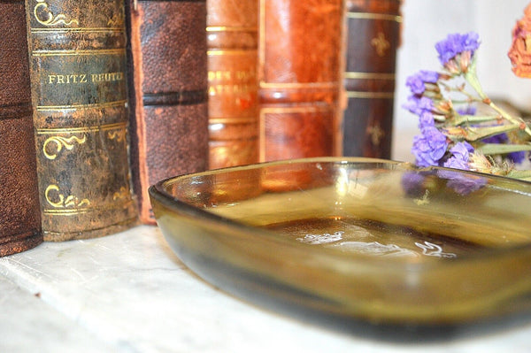 Vintage French Hotel Ritz Paris Opalex Glass Ashtray Trinket Dish Rare