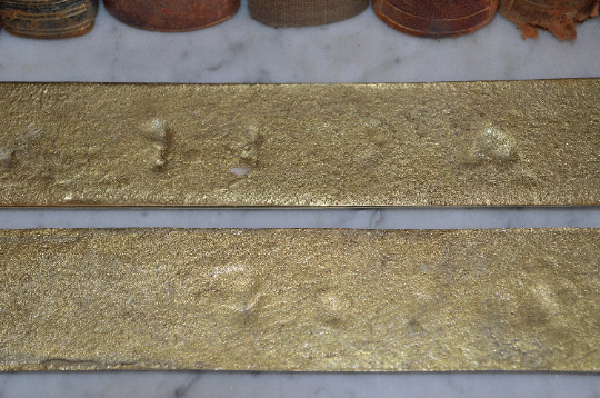 Vintage Pair Brass Ladies and Gentlemen Bathroom Signs Plaques Hardware