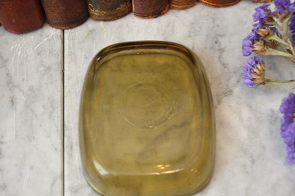 Vintage French Hotel Ritz Paris Opalex Glass Ashtray Trinket Dish Rare
