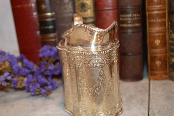 Antique Victorian 1864 Sterling Robert Harper Cream Pitcher Manoah Rhodes & Son