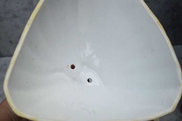 Antique German Cheese Dome Porcelain RW Bavaria Covered Platter Floral Transfer