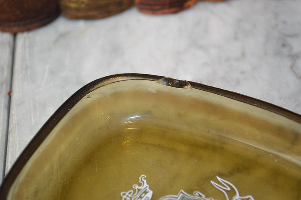 Vintage French Hotel Ritz Paris Opalex Glass Ashtray Trinket Dish Rare