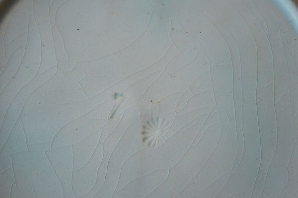 Antique Majolica Plate Morning Glory Napkin Green Brown 1880's