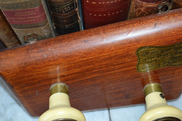 Antique Wood Bakelite Knobs Tie Rack Holder "If you must hang your tie on a knob