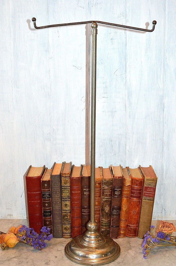Antique Chrome Display T Stand Adjustable Hugh Lyons Co Store Shop Fixture