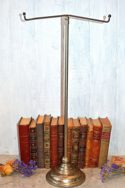 Antique Chrome Display T Stand Adjustable Hugh Lyons Co Store Shop Fixture