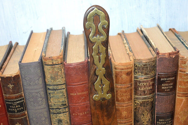 Rare Antique English Page Newspaper Turner Gothic Revival Brass Wood Walnut