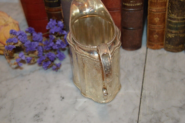 Antique Victorian 1864 Sterling Robert Harper Cream Pitcher Manoah Rhodes & Son