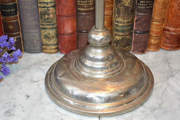 Antique Chrome Display T Stand Adjustable Hugh Lyons Co Store Shop Fixture