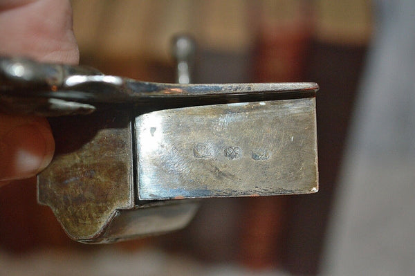 Antique Silver Plate Candle Snuffer Wick Trimmer and Tray Hallmarked