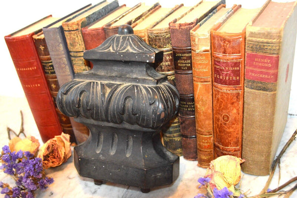 Antique German Black Forest Pediment Architectural Finial Topper Carved Wood