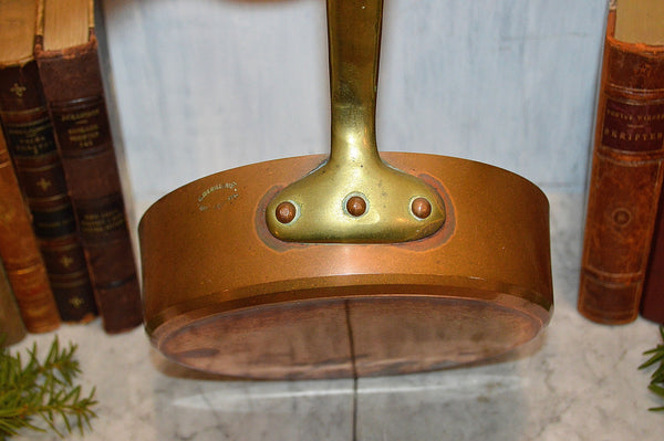 Dehillerin French Copper Sauce Saute Pan Brass Handle Paris Mark 8"
