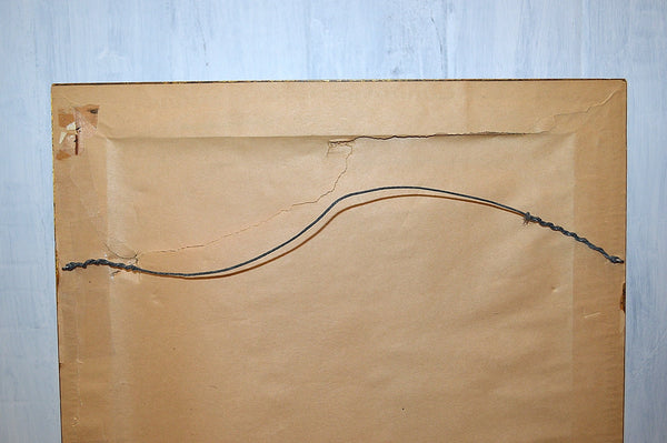 Antique Heraldic Crest Framed English Art Copper Engraving Hand Colored