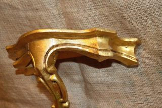 Vintage Italian Display Shelf Wood Gilded Display Wall Bracket