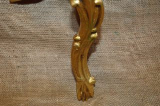Vintage Italian Display Shelf Wood Gilded Display Wall Bracket