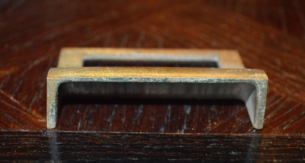 Antique Bin Pull Apothecary Cabinet Drawer Label Handle Hardware - Antique Flea Finds