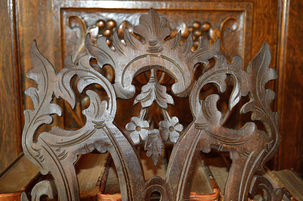 Antique Etagere French Carved Wood Console Display Shelf - Antique Flea Finds