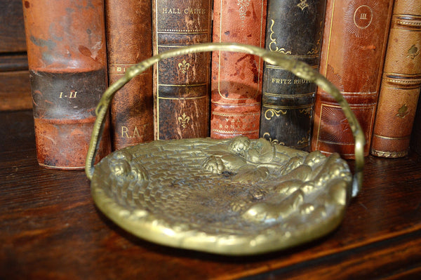 Antique French Ormolu Trinket Dish Decorative Accessory Berries Design - Antique Flea Finds - 2