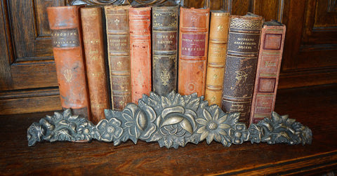 Antique Floral Pediment French Bronze Mount Hardware - Antique Flea Finds