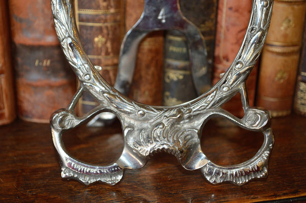 Vintage French Picture Frame Art Nouveau Roses Decorations - Antique Flea Finds - 3