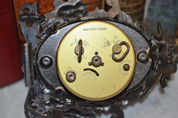 Vintage West German Small Cherubs Alarm Clock By Globe