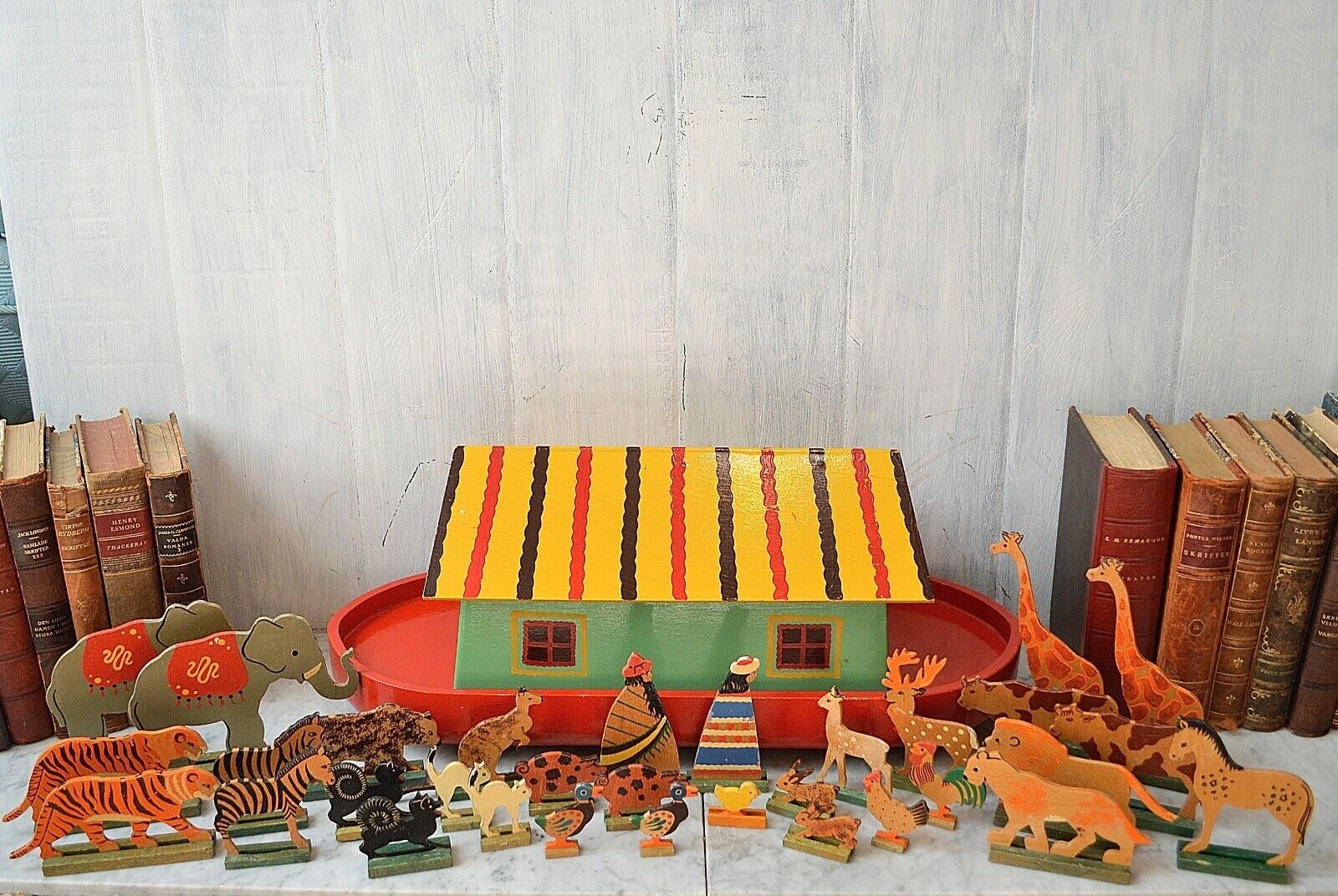 USA vintage】Holgate Toys ノアの方舟 木のおもちゃ - メルカリ