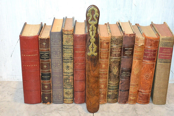 Rare Antique English Page Newspaper Turner Gothic Revival Brass Wood Walnut