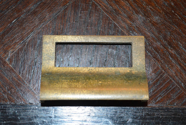 Antique Bin Pull Apothecary Cabinet Drawer Label Handle Hardware - Antique Flea Finds