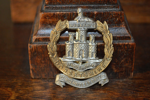 Antique Military Badge English Dorsetshire Regiment First Volunteer Battalion - Antique Flea Finds - 1
