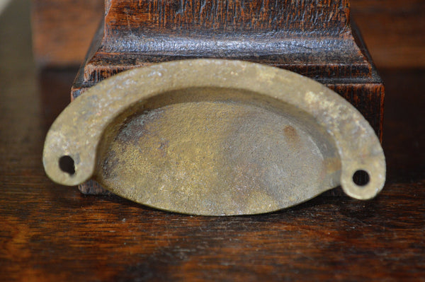 Antique French Bronze Cup Bin Pull Cabinet Drawer Handle Hardware - Antique Flea Finds