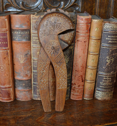 Antique French Carved Wood Nutcracker - Antique Flea Finds - 1