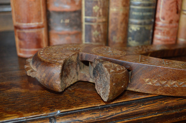 Antique French Carved Wood Nutcracker - Antique Flea Finds - 4